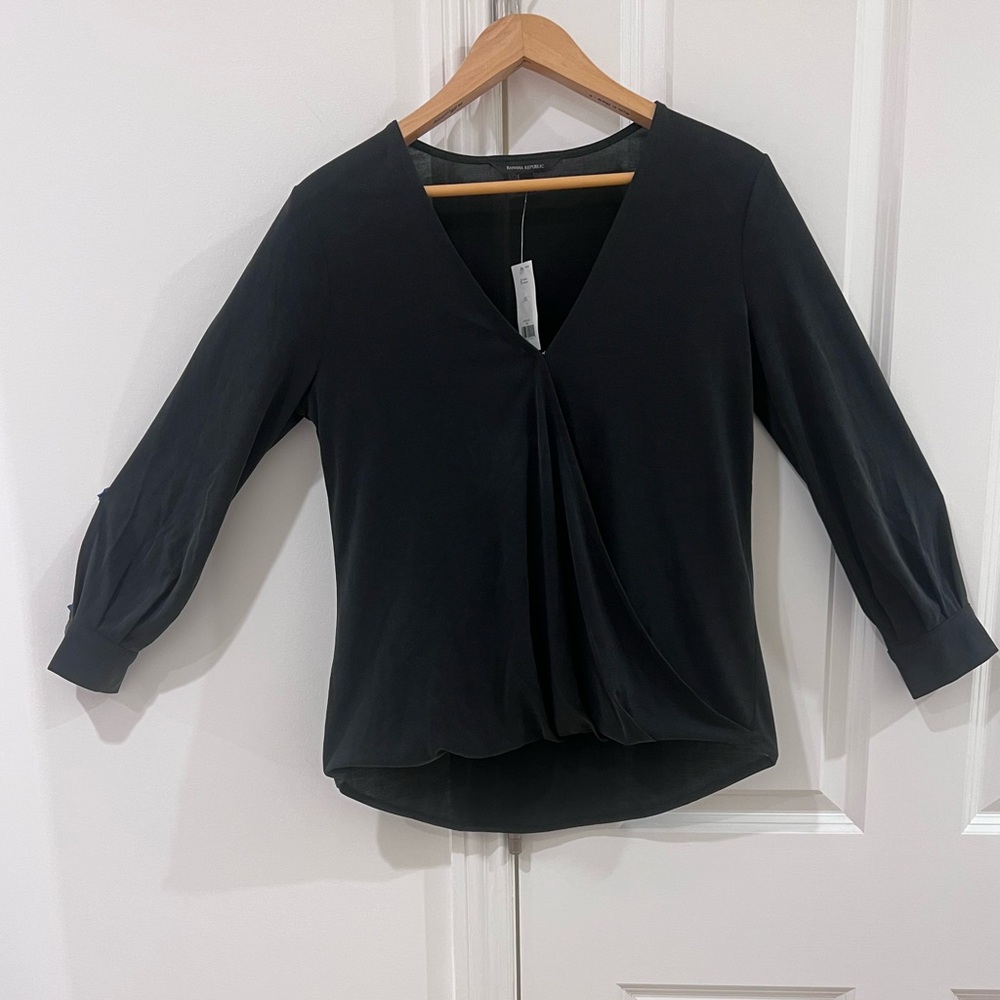 Elegant Black Modal Banana Republic Women's Top